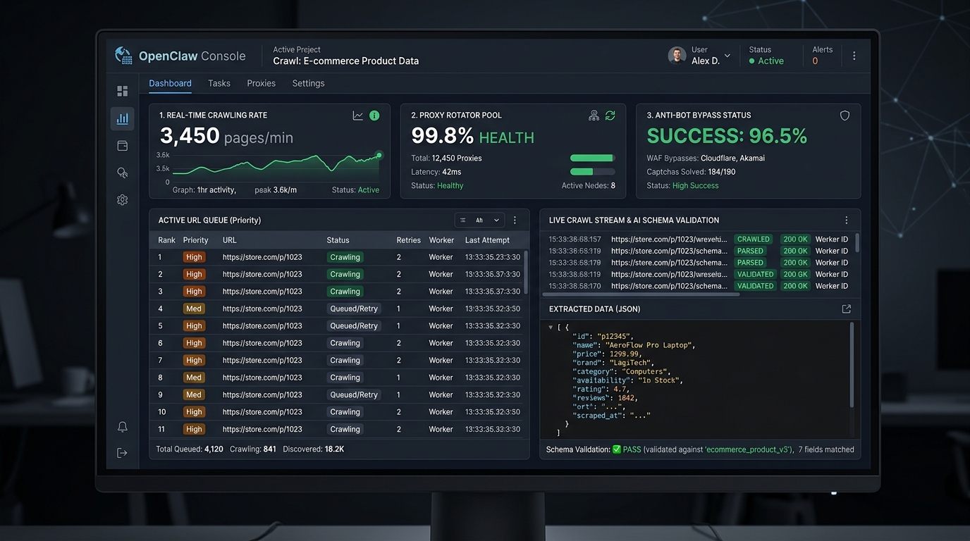 OpenClaw AI Crawler & Scraping